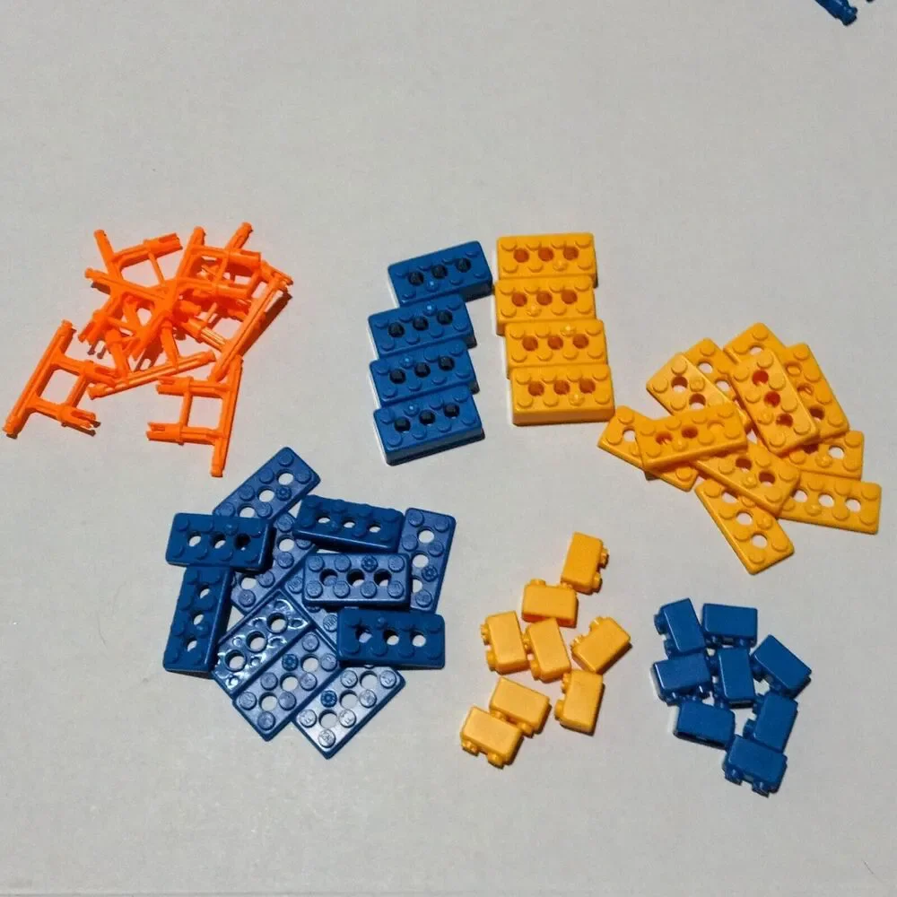 K'Nex Replacement Part Lot-400 Pieces-Medium Speed Motor-Rods-Connectors-Gears